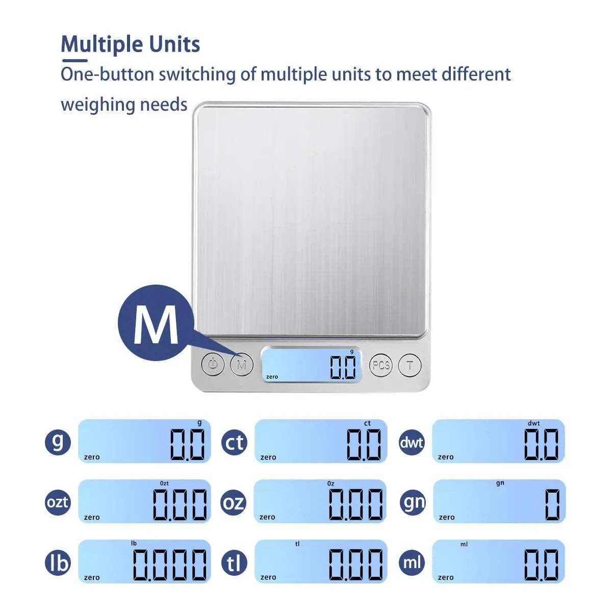 Digital Kitchen Scale 3000G/ 0.1G Small Jewelry Scale Food Scales Digital Weight Gram and Oz Digital Gram Scale with LCD/ Tare