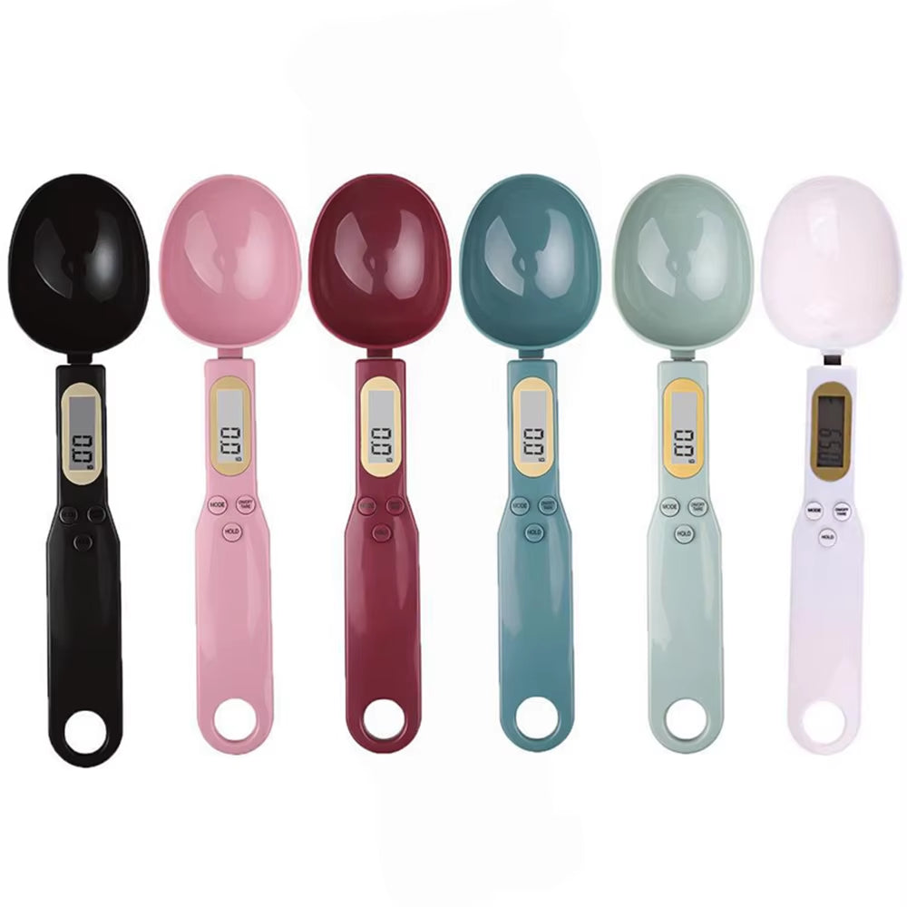 500G/0.1G Electronic Kitchen Scale LCD Digital Measuring Spoon Coffee Sugar Flour Gram Digital Spoon Weight Volume Spoon Scale