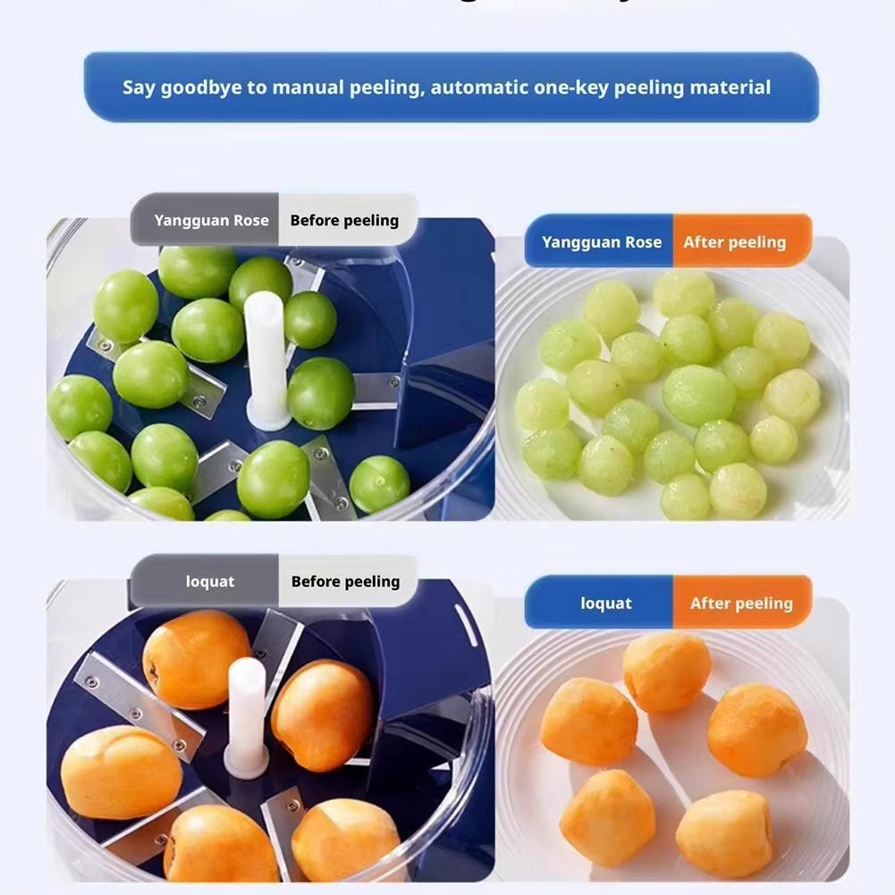 Smart Grape Peeler Automatic Electric Grape Peeling Machine - Hands-Free Fruit Skin Remover, Easy Peeling Peeling Machine Wonder