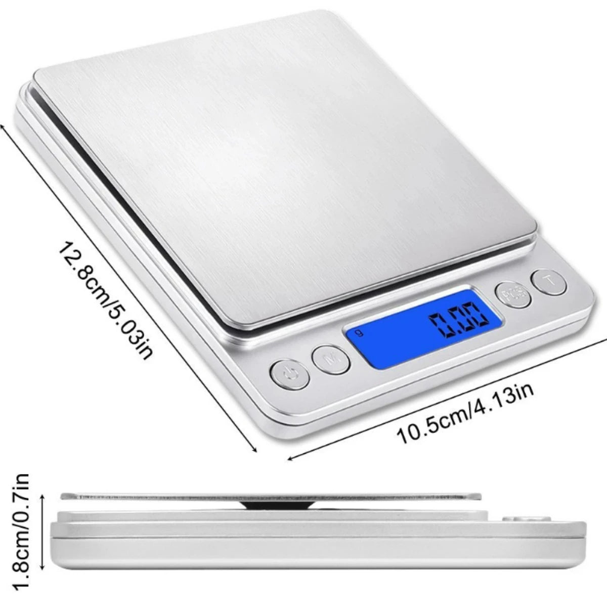 Digital Kitchen Scale 3000G/ 0.1G Small Jewelry Scale Food Scales Digital Weight Gram and Oz Digital Gram Scale with LCD/ Tare