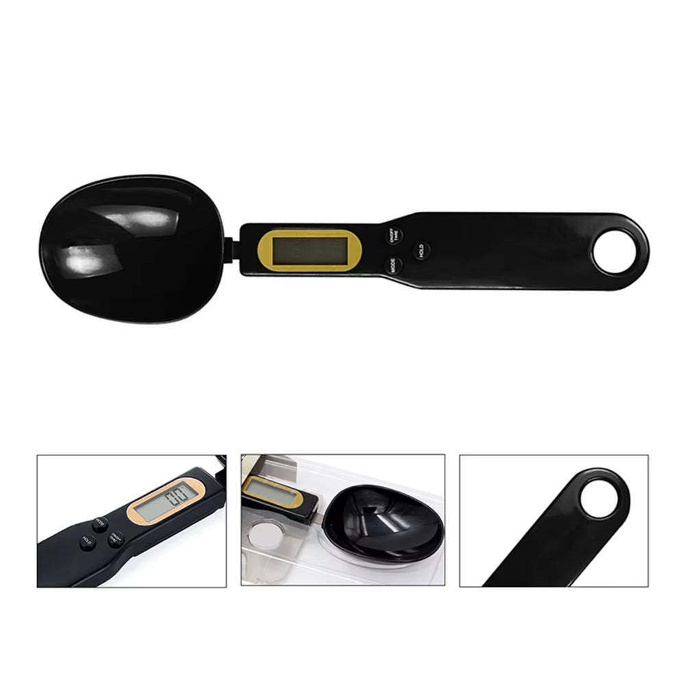 500G/0.1G Electronic Kitchen Scale LCD Digital Measuring Spoon Coffee Sugar Flour Gram Digital Spoon Weight Volume Spoon Scale