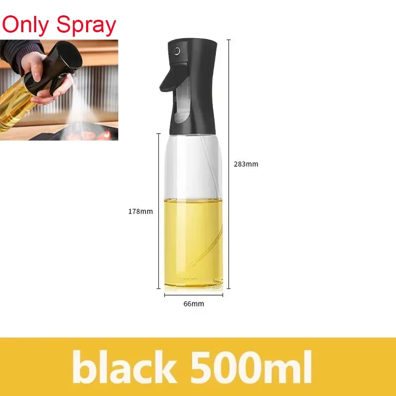 Fryer Air Oil Spray Olive Oil Spray Bottle 500Ml Cooking Oil Dispensers Olive Sprayer Mister for Kitchen Salad Baking