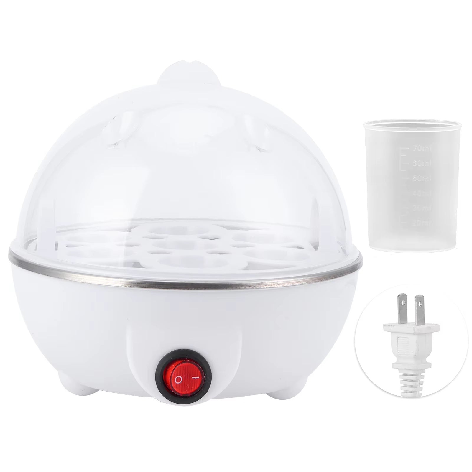Portable Bpa-Free Electric Egg Cooker Healthy and Environmentally Friendly Egg Cooker/Steamer for Home Appliances