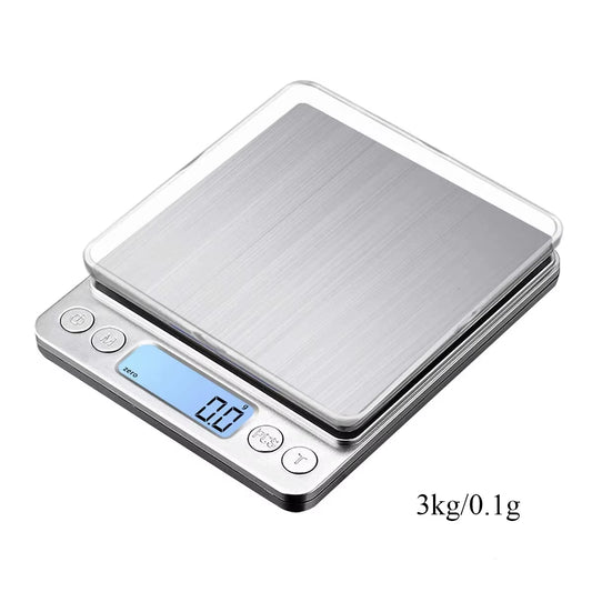 Digital Kitchen Scale 3000G/ 0.1G Small Jewelry Scale Food Scales Digital Weight Gram and Oz Digital Gram Scale with LCD/ Tare