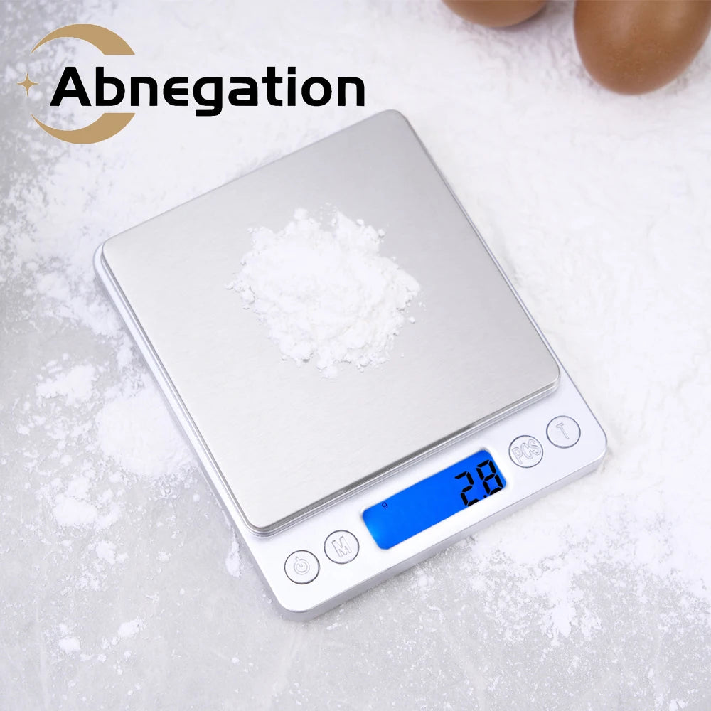 Digital Kitchen Scale 3000G/ 0.1G Small Jewelry Scale Food Scales Digital Weight Gram and Oz Digital Gram Scale with LCD/ Tare