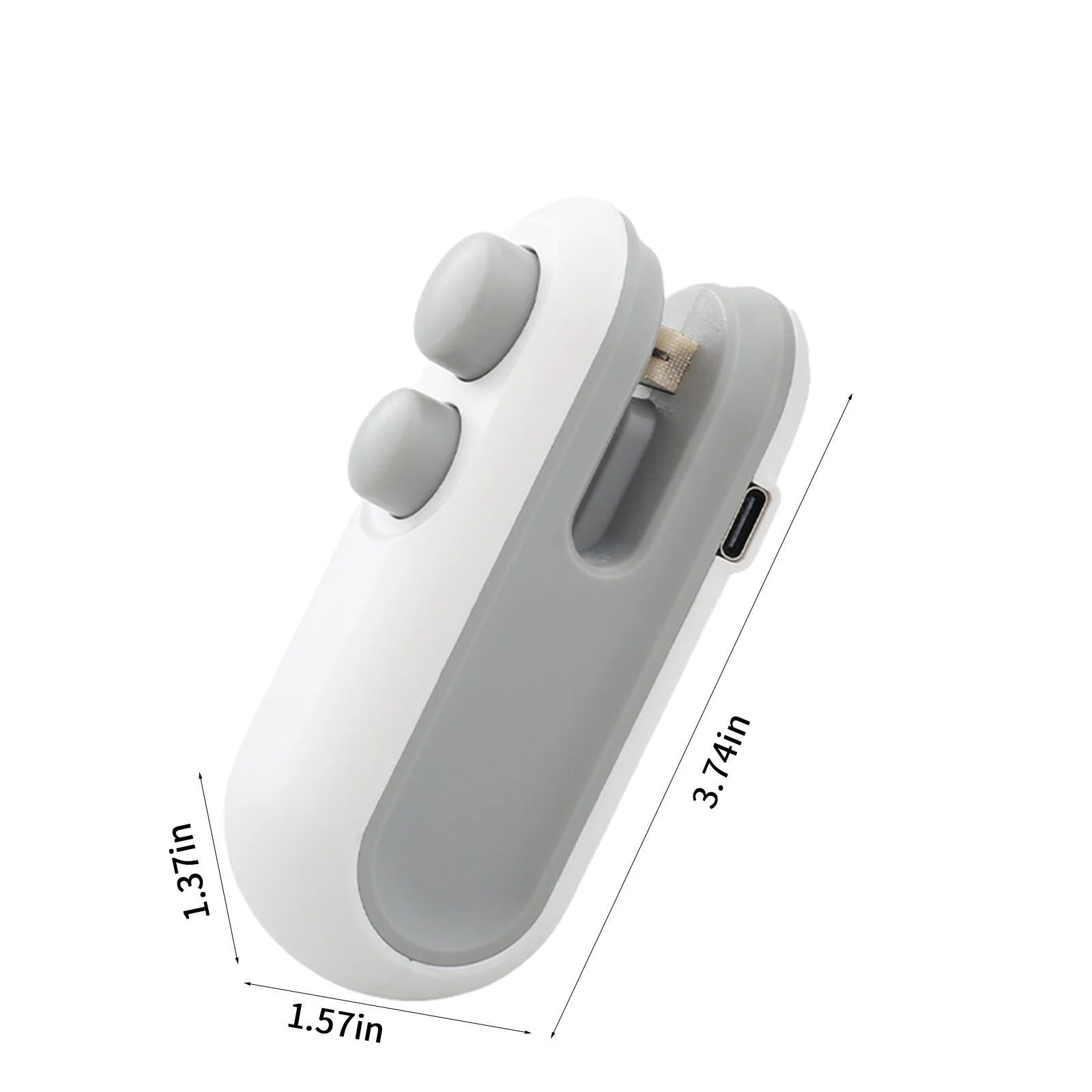 2-In-1 Mini Bag Sealer,Usb Rechargeable Handheld Heat Sealer & Cutter,2025 New Upgrade Heat Vacuum Sealer,Portable Plastic Bag Sealer for Snacks, Chips, Food Freshness Storage